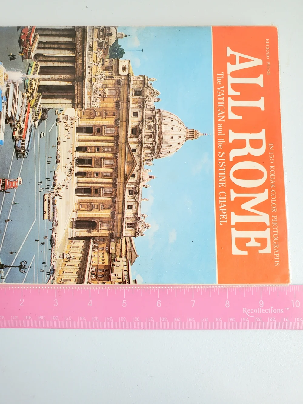 All Rome Italy Vintage 1971 Kodak Travel Photo Map Coffee Table Book Retro